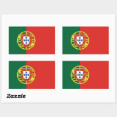 Sticker Rectangulaire Drapeau portugais (Feuille)