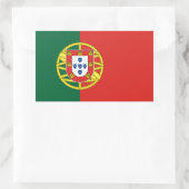 Sticker Rectangulaire Drapeau portugais (Sac)