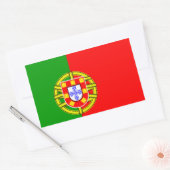 Sticker Rectangulaire Drapeau portugais (Enveloppe)