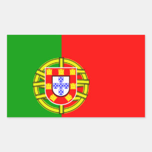 Sticker Rectangulaire Drapeau portugais