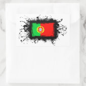 Sticker Rectangulaire Drapeau Portugal (Sac)