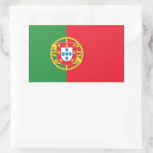 Sticker Rectangulaire Drapeau Portugal (Sac)