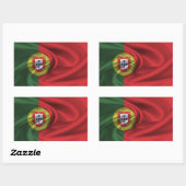 Sticker Rectangulaire Drapeau Portugal (Feuille)
