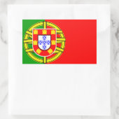 Sticker Rectangulaire Drapeau Portugal (Sac)