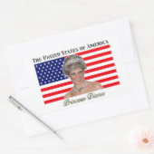 Sticker Rectangulaire Drapeau Princess Diana USA (Enveloppe)
