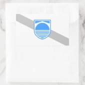 Sticker Rectangulaire Drapeau quatre étoiles (Sac)