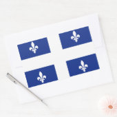 Sticker Rectangulaire Drapeau "Québec" (Enveloppe)
