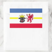 Sticker Rectangulaire Drapeau rectangulaire Mecklembourg-Poméranie occid (Sac)