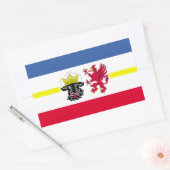 Sticker Rectangulaire Drapeau rectangulaire Mecklembourg-Poméranie occid (Enveloppe)