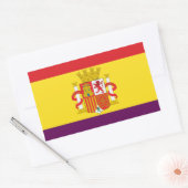 Sticker Rectangulaire Drapeau républicain espagnol - Bandera República E (Enveloppe)