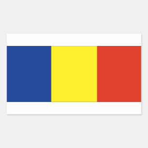 Sticker Rectangulaire Drapeau roumain