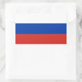 Sticker Rectangulaire Drapeau russe (Sac)