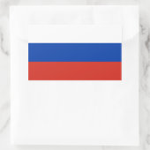 Sticker Rectangulaire Drapeau Russie/Russie (Sac)