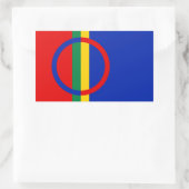 Sticker Rectangulaire Drapeau Sami (Sac)