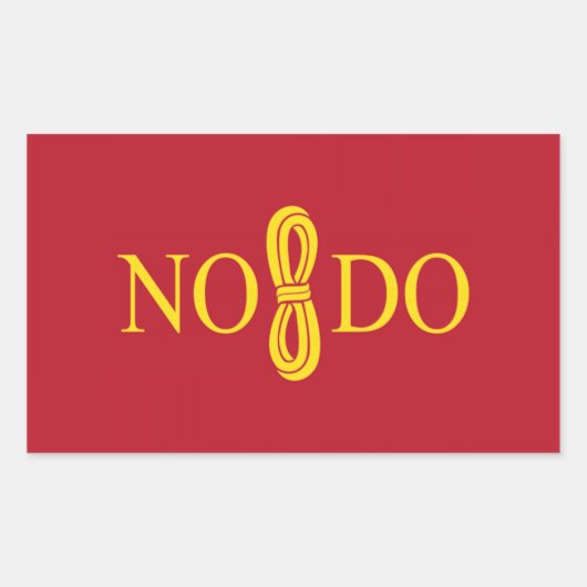 Sticker Rectangulaire Drapeau Sevilla (Espagne) (Devant)