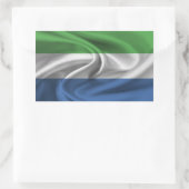 Sticker Rectangulaire Drapeau Sierra Leone (Sac)