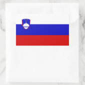 Sticker Rectangulaire Drapeau slovène, Drapeau de Slovénie (Sac)