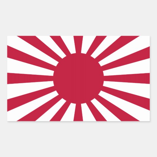 Sticker Rectangulaire Drapeau solaire japonais (Devant)