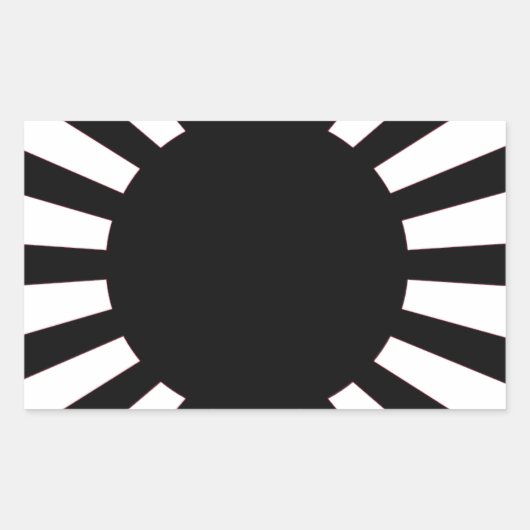 Sticker Rectangulaire Drapeau solaire japonais (Devant)