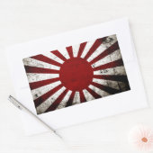 Sticker Rectangulaire Drapeau Soleil Levant du Japon (Enveloppe)
