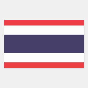 Sticker Rectangulaire Drapeau Stickers* de la Thaïlande