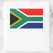 Sticker Rectangulaire Drapeau sud-africain (Sac)