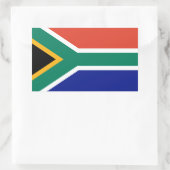 Sticker Rectangulaire Drapeau sud-africain (Sac)