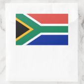 Sticker Rectangulaire Drapeau sud-africain, Drapeau sud-africain (Sac)
