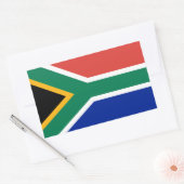 Sticker Rectangulaire Drapeau sud-africain, Drapeau sud-africain (Enveloppe)