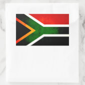 Sticker Rectangulaire Drapeau sud-africain moderne Edgy (Sac)