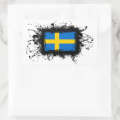 Sticker Rectangulaire Drapeau Suède (Sac)