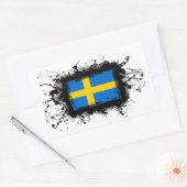 Sticker Rectangulaire Drapeau Suède (Enveloppe)