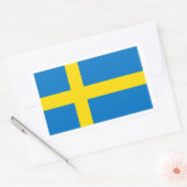 Sticker Rectangulaire Drapeau suédois (Enveloppe)