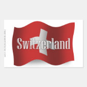 Sticker Rectangulaire Drapeau suisse (Devant)
