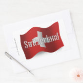 Sticker Rectangulaire Drapeau suisse (Enveloppe)