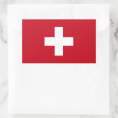 Sticker Rectangulaire Drapeau suisse (Sac)