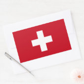 Sticker Rectangulaire Drapeau suisse (Enveloppe)