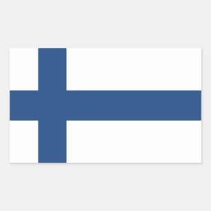 STICKER RECTANGULAIRE DRAPEAU SUOMI FINLAND
