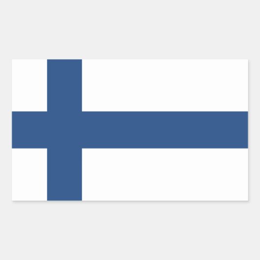 STICKER RECTANGULAIRE DRAPEAU SUOMI FINLAND (Devant)