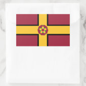 Sticker Rectangulaire Drapeau sur l'autocollant rectangulaire Northampto (Sac)