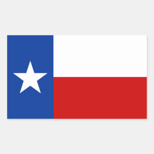 Sticker Rectangulaire drapeau texas