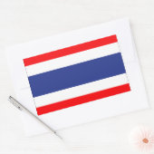Sticker Rectangulaire Drapeau Thaïlande (Enveloppe)