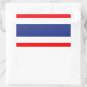 Sticker Rectangulaire Drapeau Thaïlande (Sac)