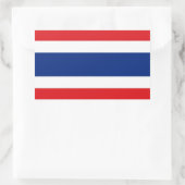 Sticker Rectangulaire Drapeau Thaïlande (Sac)