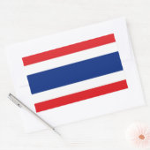 Sticker Rectangulaire Drapeau Thaïlande (Enveloppe)