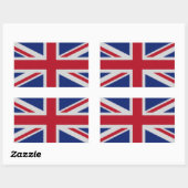 Sticker Rectangulaire Drapeau tissé Union Jack (Feuille)