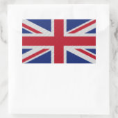 Sticker Rectangulaire Drapeau tissé Union Jack (Sac)