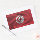 Sticker Rectangulaire Drapeau tunisien (Enveloppe)