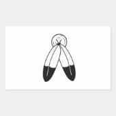 Sticker Rectangulaire Drapeau Two-Spirit (Devant)