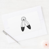 Sticker Rectangulaire Drapeau Two-Spirit (Enveloppe)